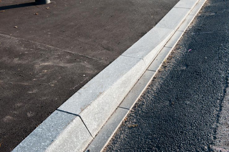 Bordures + pavés granit Gris Bleu des Vosges