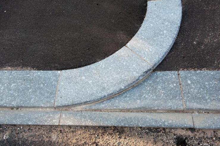Bordures + pavés granit Gris Bleu des Vosges